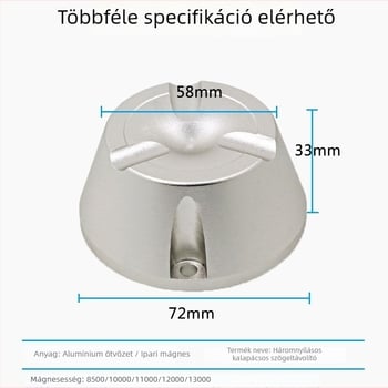 YB-R01 Mágneses címkeeltávolító ruházathoz – 12000GS, alumínium‑ötvözet, alkalmazható szupermarketek anti-theft rendszerei, ruházati boltok pénztárainál és cipő- és ruhaboltokban