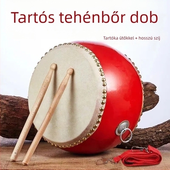Tanggu dob Dragon Sound Drum Music Factory-tól — bükk test; Cowhide Tanggu modell; alkalmas zenei előadásokra és táncos előadásokra.