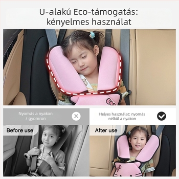 Baby kiss gyermek autóülés öv vállvédője Bird's eye anyagból, fej Silk floss-ból és vállpárnák foam pearl cottonból; testreszabható; hivatalos magánmárka.