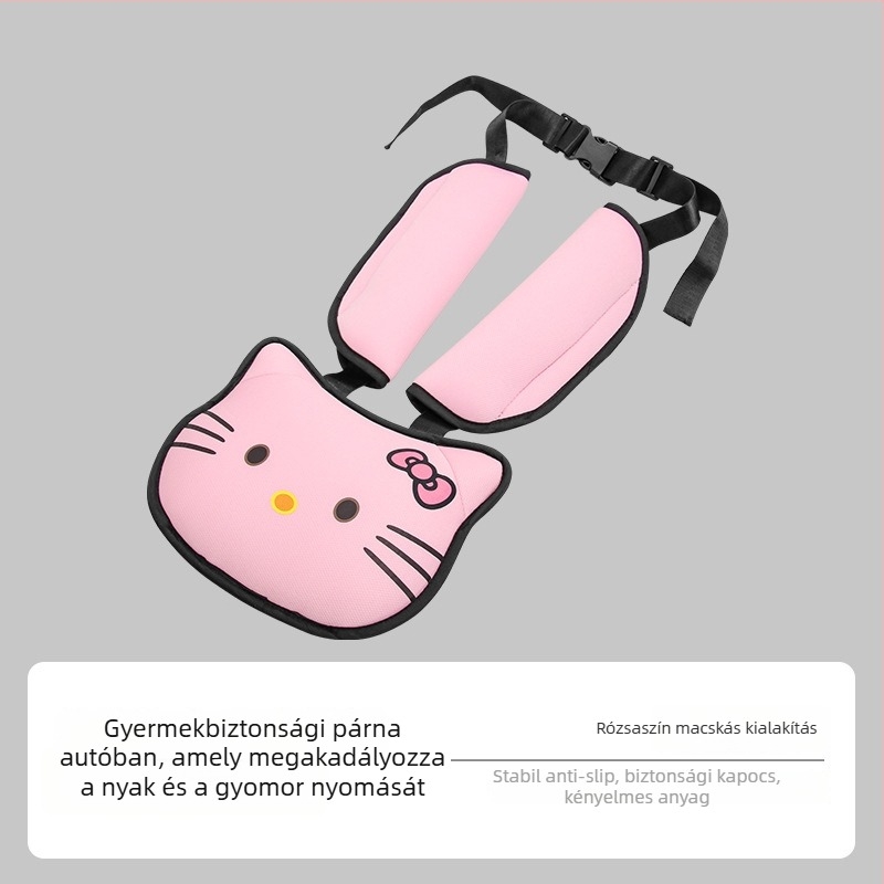 Baby kiss gyermek autóülés öv vállvédője Bird's eye anyagból, fej Silk floss-ból és vállpárnák foam pearl cottonból; testreszabható; hivatalos magánmárka.