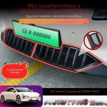 Xiaopeng MONA M03-hoz készült rovarmentes víztartály védőháló — ABS műanyagból, illeszkedik az eredeti karosszéria görbületéhez, nyílás 0.2, márka Junyi, élettartam 20 év