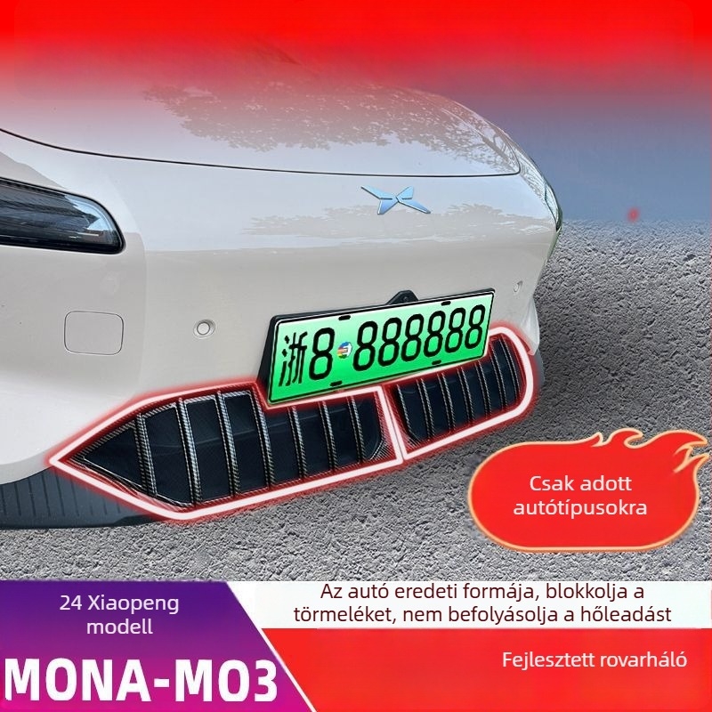 Xiaopeng MONA M03-hoz készült rovarmentes víztartály védőháló — ABS műanyagból, illeszkedik az eredeti karosszéria görbületéhez, nyílás 0.2, márka Junyi, élettartam 20 év