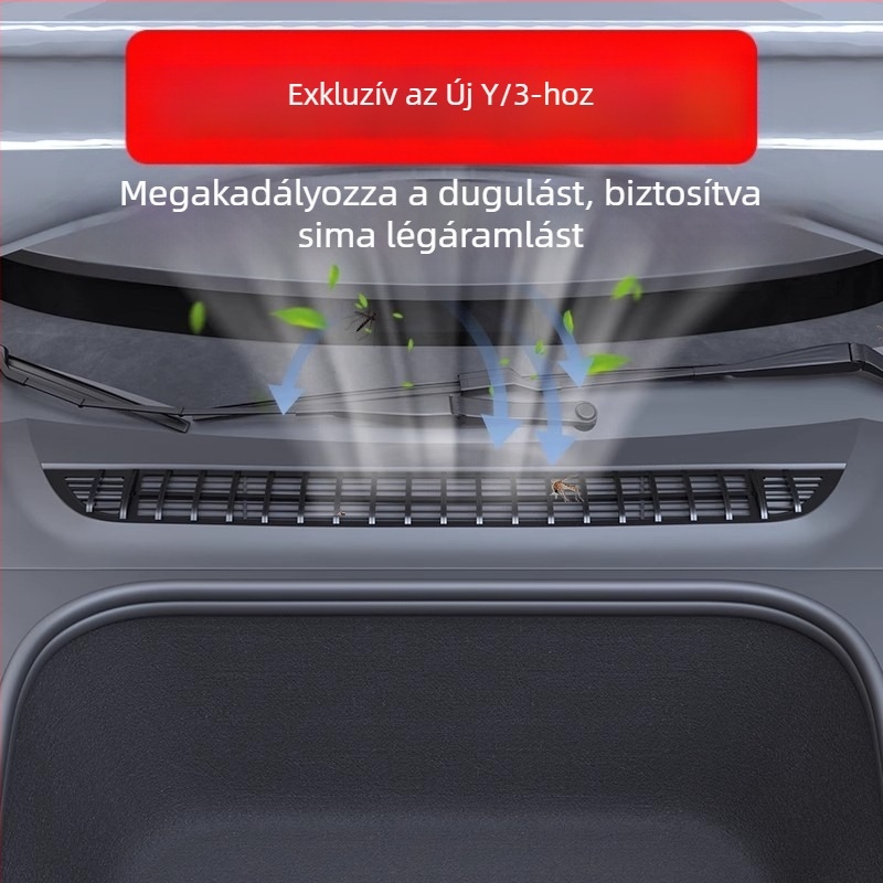 ABS belső légbeömlő védőfedél rovarmentes szűrővel a Tesla Model 3/Y-hoz (XF-01)