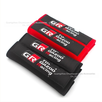 Versenyautó biztonsági öv vállpárna, univerzális illeszkedés, 2 darabos készlet, TM márka, nyomtatott logóval