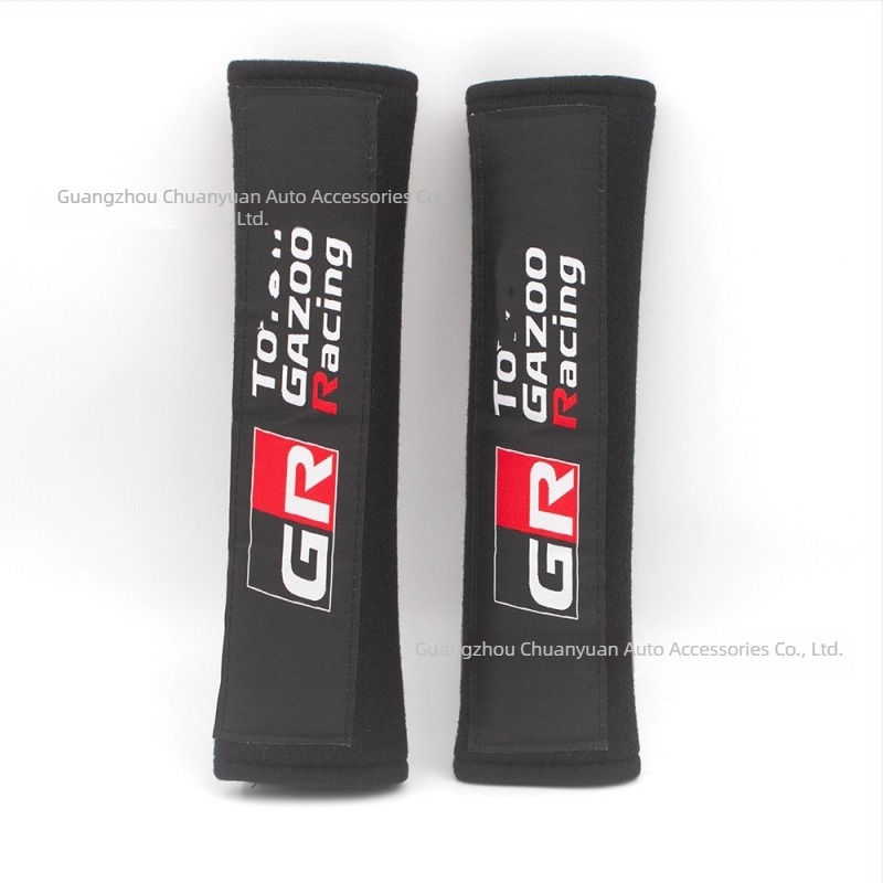 Versenyautó biztonsági öv vállpárna, univerzális illeszkedés, 2 darabos készlet, TM márka, nyomtatott logóval