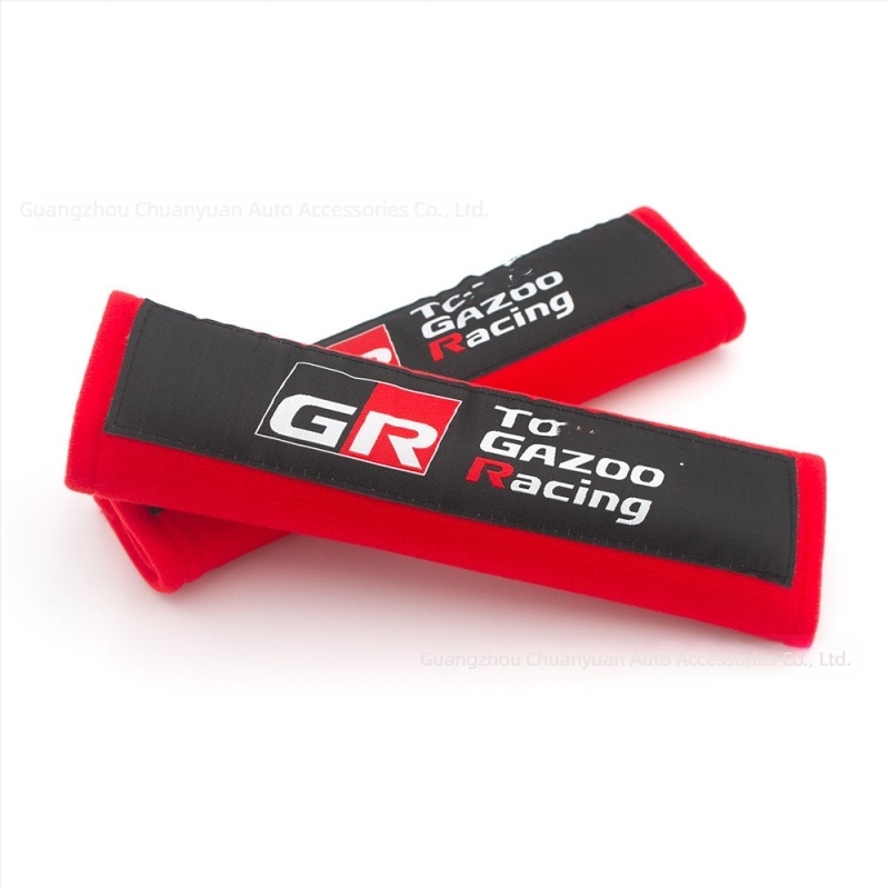 Versenyautó biztonsági öv vállpárna, univerzális illeszkedés, 2 darabos készlet, TM márka, nyomtatott logóval