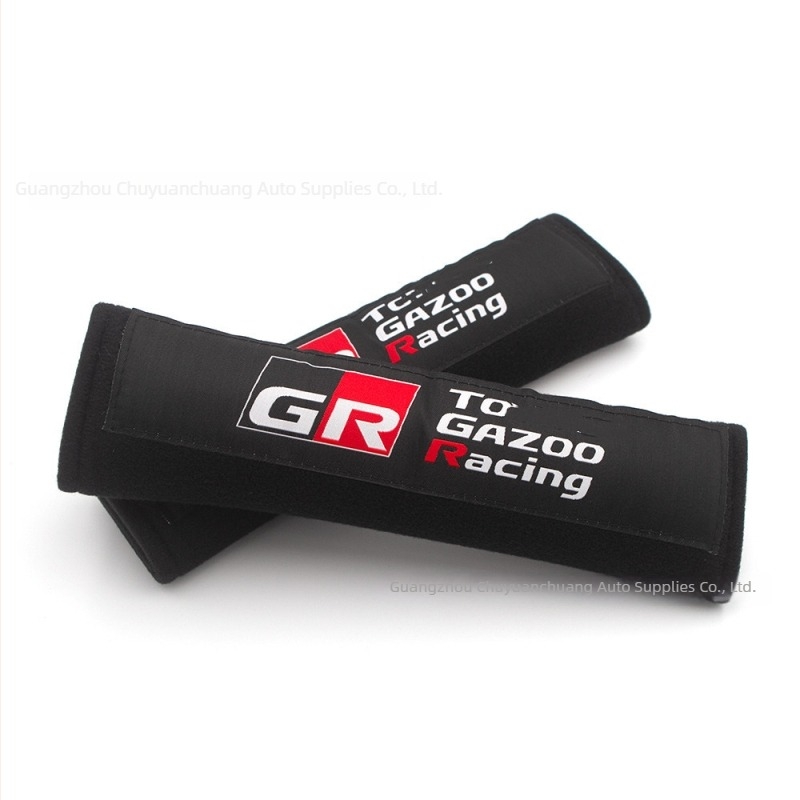 Versenyautó biztonsági öv vállpárna, univerzális illeszkedés, 2 darabos készlet, TM márka, nyomtatott logóval