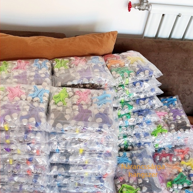 Fém csukló- és boka harang táncos játékokhoz – babák és gyerekek oktató rattle játék, Orange Márka, 4–6 év