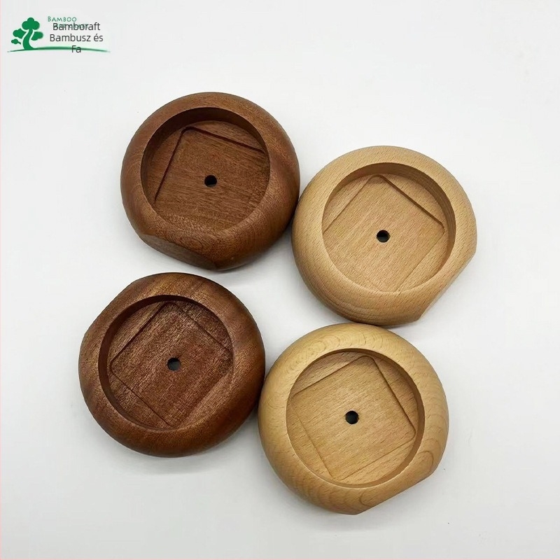 Fából készült alap elektromos ébresztőóra zenei dobozhoz, japán stílusú, testreszabható, otthoni dekoráció