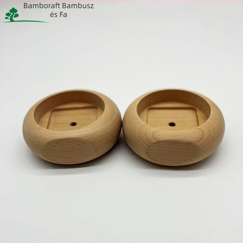 Fából készült alap elektromos ébresztőóra zenei dobozhoz, japán stílusú, testreszabható, otthoni dekoráció