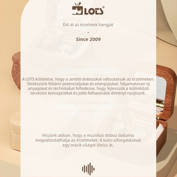 Tömörfa zenemű doboz madár motívummal - nem testre szabható, univerzális stílus, születésnapi ajándék