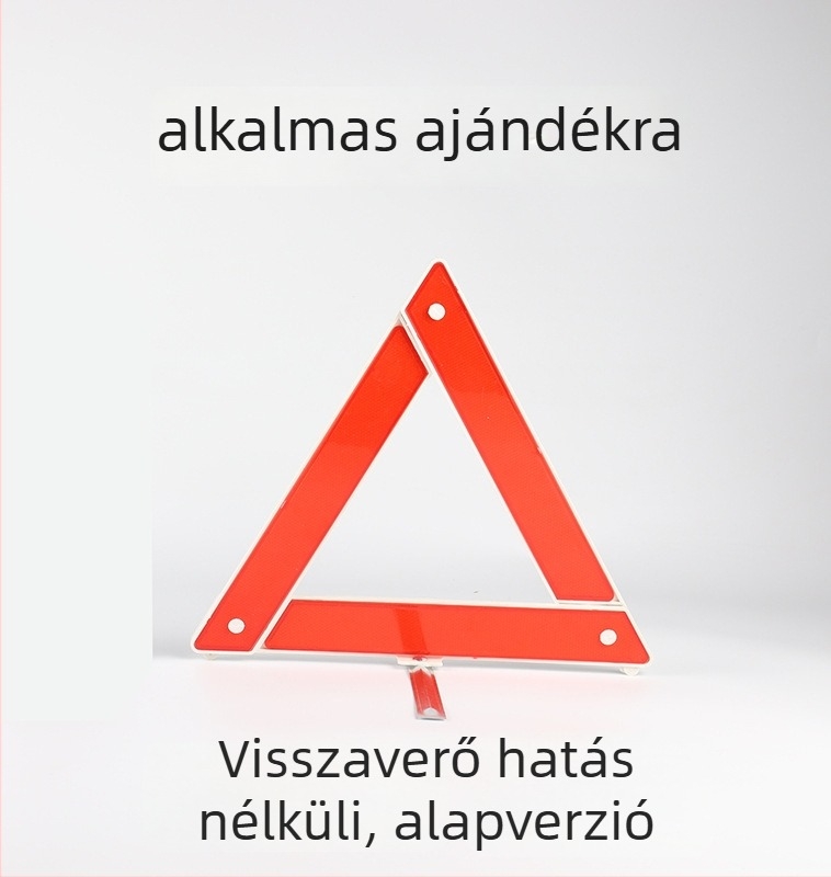 Autóhoz használható összecsukható ABS műanyag háromlábú figyelmeztető jel ideiglenes parkoláshoz