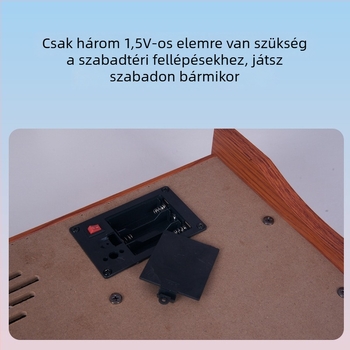 Fából készült elektronikus zongora játék babáknak és kisgyerekeknek, 37 billentyűs (0–3 év)