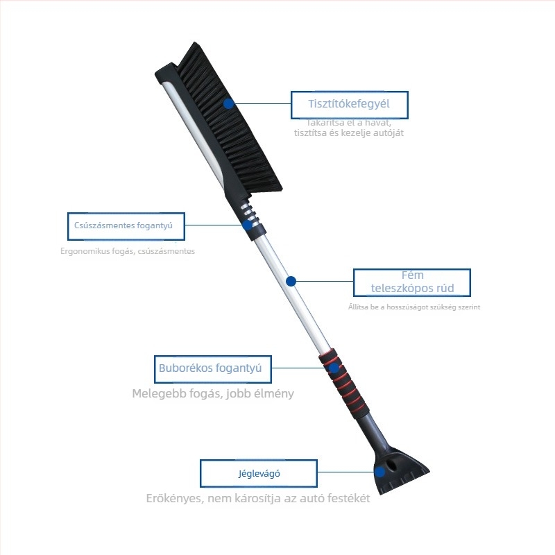 Shun Wei Multifunkcionális autó hólapát – Húzható, jég és hó eltávolítására