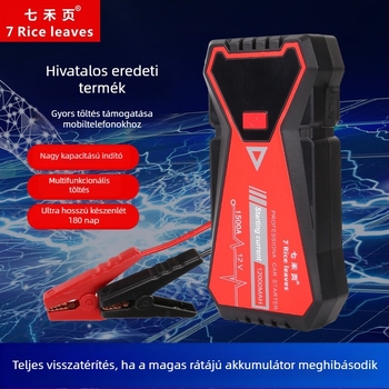 Járműbe épített vészhelyzeti indító eszköz, 12V LiFePO4 akkumulátorral