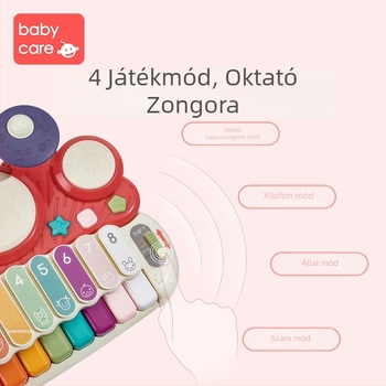 Babycare nyolc tónusú zongorajáték babáknak, ABS anyag, 0–3 éves korosztály