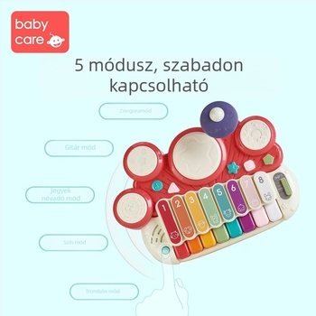 Babycare nyolc tónusú zongorajáték babáknak, ABS anyag, 0–3 éves korosztály