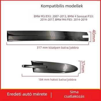 Pamio BMW M3/M4 4 Series Cabriolet Tető Hinge Klipsz (E93/F33/F83) - Műanyag