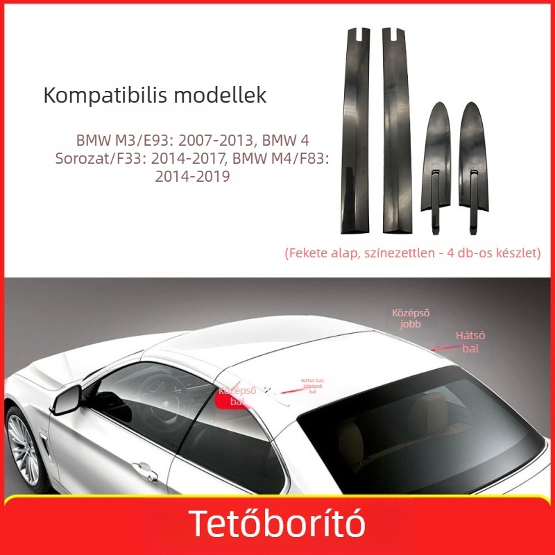 Pamio BMW M3/M4 4 Series Cabriolet Tető Hinge Klipsz (E93/F33/F83) - Műanyag