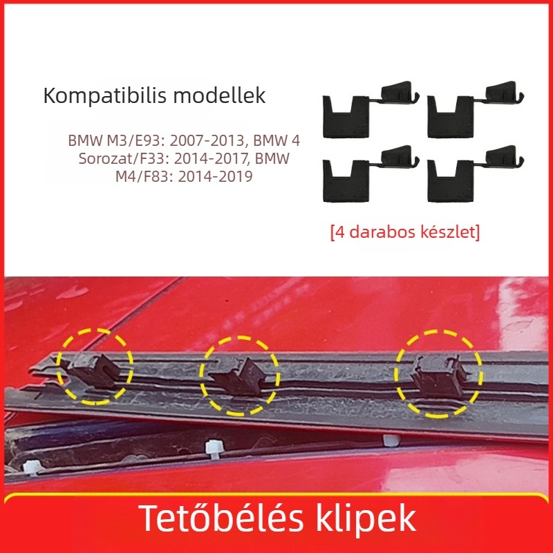 Pamio BMW M3/M4 4 Series Cabriolet Tető Hinge Klipsz (E93/F33/F83) - Műanyag