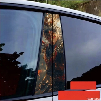 Középső oszlop kartun autótest matrica – ragasztós telepítés; Anyag: matrica; Típus: karosszéria matrica; Telepítés: ragasztó