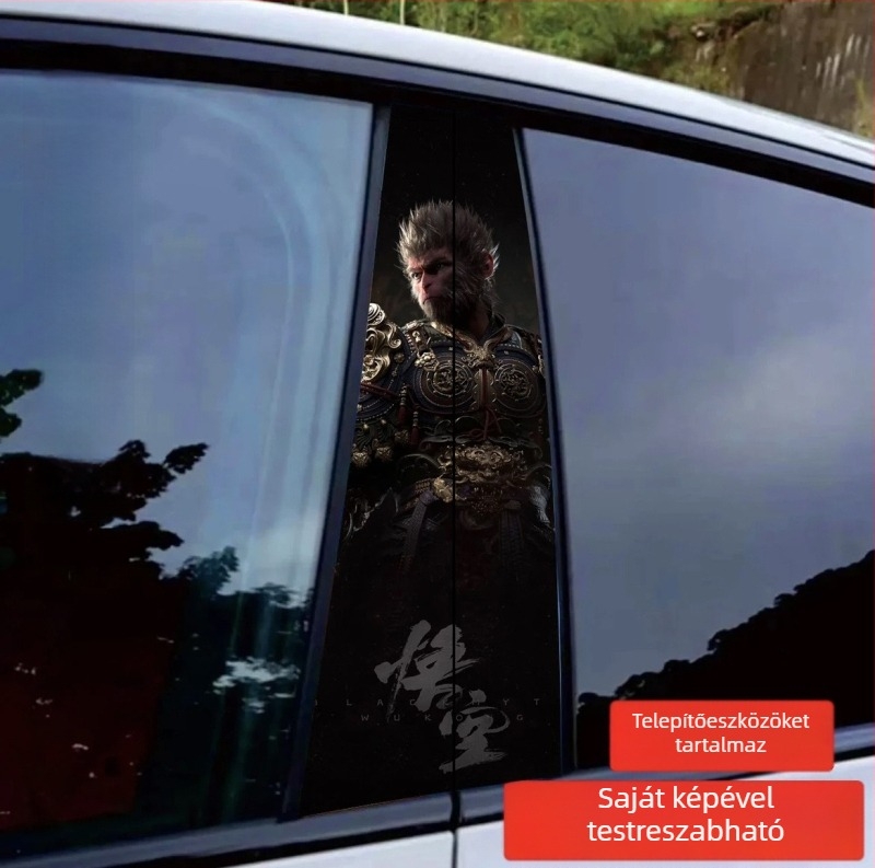 Középső oszlop kartun autótest matrica – ragasztós telepítés; Anyag: matrica; Típus: karosszéria matrica; Telepítés: ragasztó