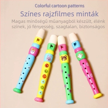 Műanyag rekorder hat lyukú kezdőknek, gyermekek oktató játék