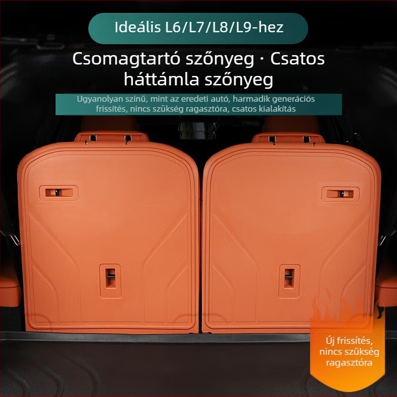 TPE vízálló csomagtartó matrac és belső kiegészítők a harmadik soros ülésekhez L9/L8/L7/L6