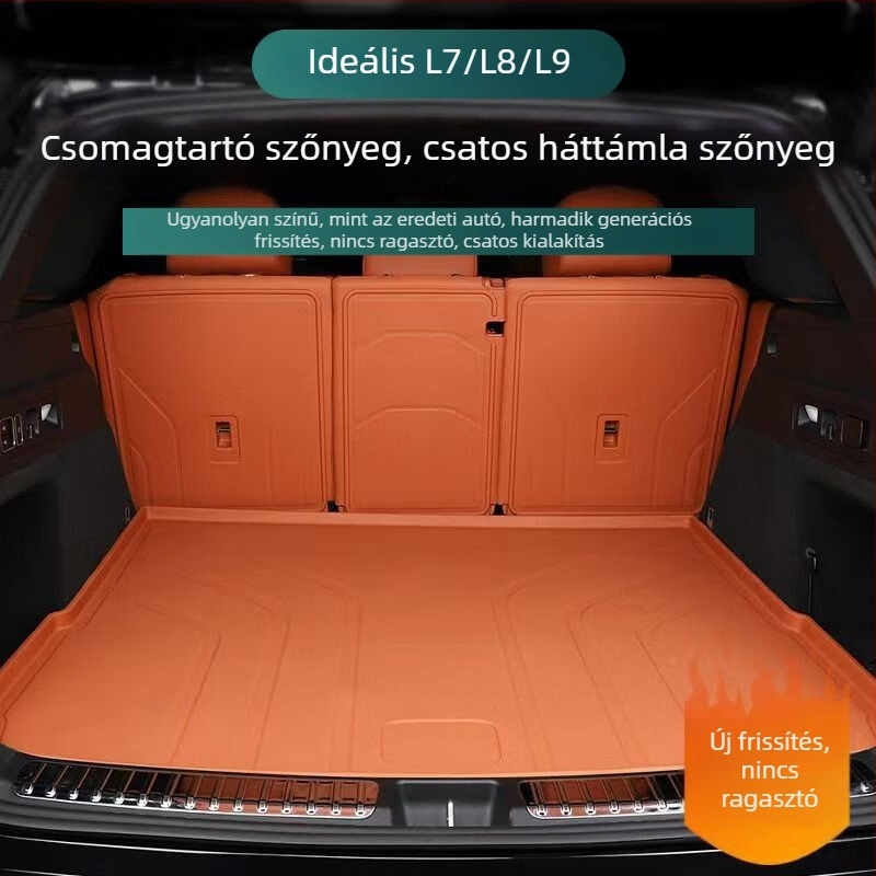 TPE vízálló csomagtartó matrac és belső kiegészítők a harmadik soros ülésekhez L9/L8/L7/L6