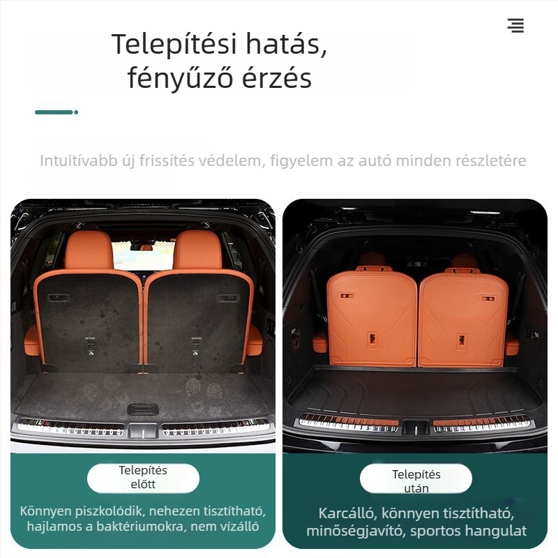 TPE vízálló csomagtartó matrac és belső kiegészítők a harmadik soros ülésekhez L9/L8/L7/L6