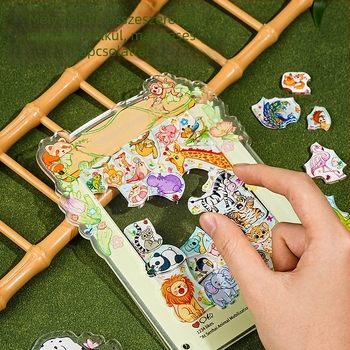 Akrilból készült 3D puzzle állvány – erdei állatok, 14+
