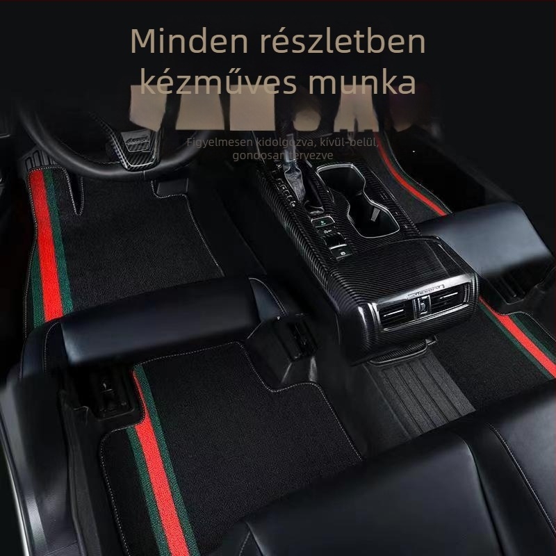 Gumi autópadlók logónyomtatási lehetőséggel, ötüléses járművekhez, TPE-gumi lábakkal