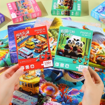 Síkképes puzzle – papíralapú anyag, Double Start márka, 4–6 éveseknek, egy dobozos csomagolás