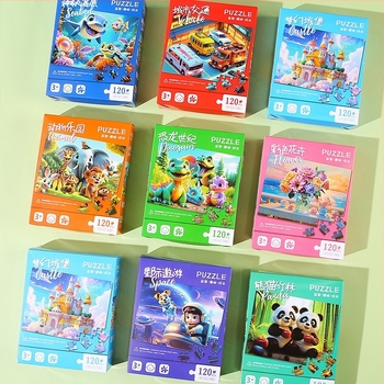 Síkképes puzzle – papíralapú anyag, Double Start márka, 4–6 éveseknek, egy dobozos csomagolás