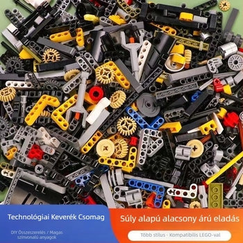 Lego-kompatibilis tömeges építőelemek oktatási célokra, műanyag 3D puzzle 0–3 éveseknek