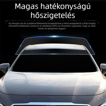 Személygépkocsi ablakfilm – öntapadós, nano-kerámia membrán, fényáteresztés 70–80%, UV-védelem 90%+, sorozat 1