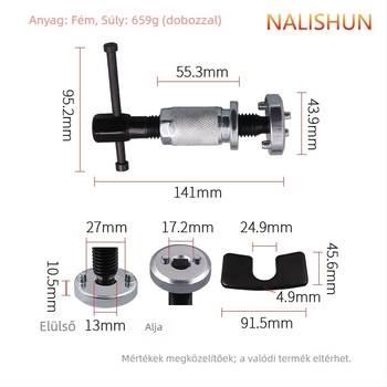 There Shun 3 részes tárcsafék állító készlet — fém autójavító eszköz