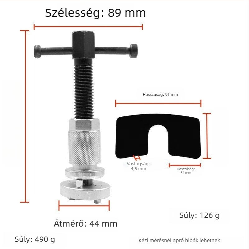 There Shun 3 részes tárcsafék állító készlet — fém autójavító eszköz