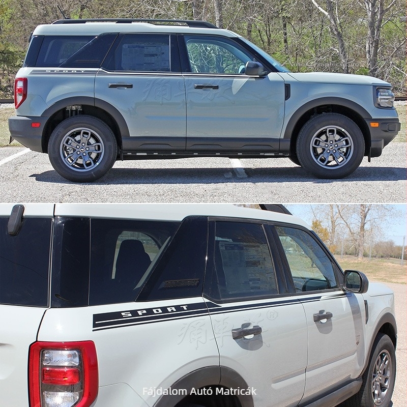 Jin zherui Sticker Bronco Sport Wild Horse Sport Edition-höz – autódekoráció ragasztós telepítéssel, anyag: matrica, mintázat: egyszínű, testreszabható