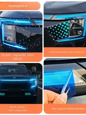 Shanhai L7Plus Külső fényszóró dekoratív matrica – Átlátszó változtatható film, testreszabható, 25 L7Plus modell