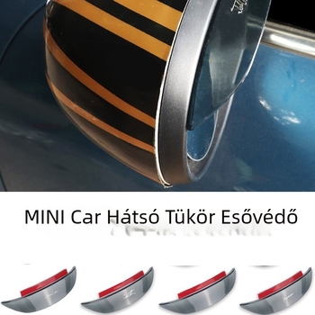 BMW Mini Cooper F55/F56 visszapillantó tükör esővédője, PC anyag, kétoldalas ragasztóval, carAwait