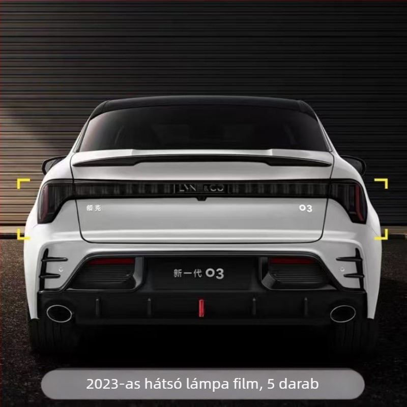 TPU védőfólia Lynk & Co 03 első- és hátsó lámpáihoz – EMF fólia, kompatibilis 23 Lynk & Co 03 modellhez/03+