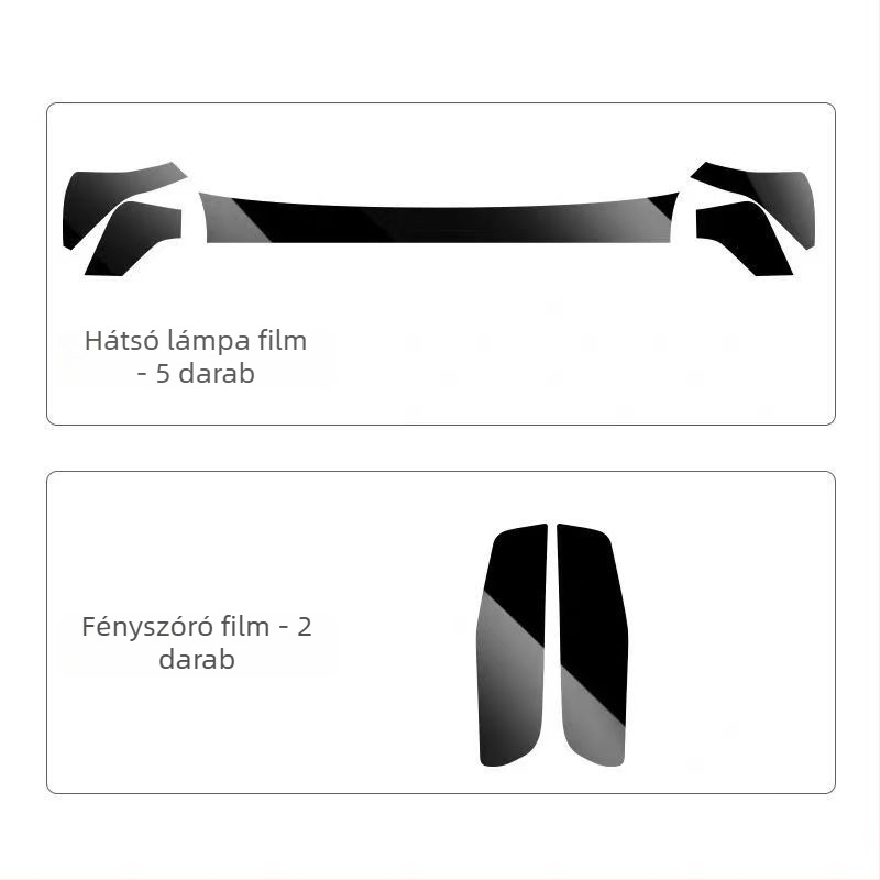 TPU védőfólia Lynk & Co 03 első- és hátsó lámpáihoz – EMF fólia, kompatibilis 23 Lynk & Co 03 modellhez/03+