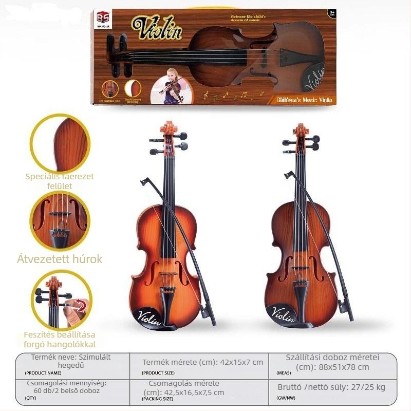 Gyerekeknek ukulele játék kezdőknek – műanyag, Származás: Shantou Chenghai, Színes dobozos csomagolás, 4–6 éveseknek, Szimulált hangszer (gitár/basszus).