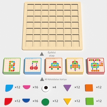 Fa 3D mágneses tangram puzzle gyerekeknek, 4–6 évesek, testreszabható rajzokkal