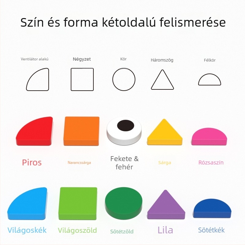Fa 3D mágneses tangram puzzle gyerekeknek, 4–6 évesek, testreszabható rajzokkal