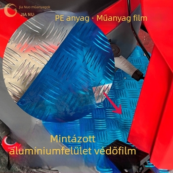 PE védőfilm felületekhez — 200 m hosszú, ragasztó olaj/víz, vastagság és szélesség testreszabható; elektronikai termékek, rozsdamentes acél, alumínium ötvözet, ajtókhoz és ablakokhoz, bútorok felületének védelme