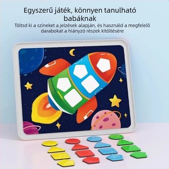 Pinwheel 3D puzzle kristály-mágnes és papír elemekkel, vas dobozban, 0–3 éveseknek