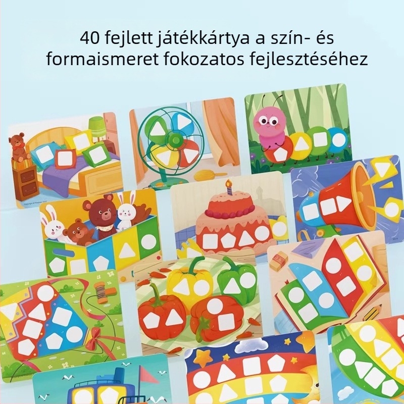 Pinwheel 3D puzzle kristály-mágnes és papír elemekkel, vas dobozban, 0–3 éveseknek