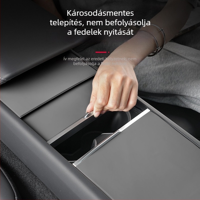 Tesla Model Y, YL és Model 3 központi konzol szilikon párna és védő fólia – új verzió